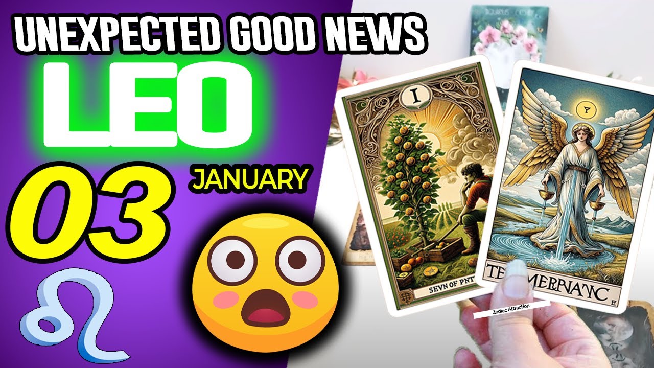 Leo ♌😃 UNEXPECTED GOOD NEWS 😲 horoscope for today JANUARY 3 2026 ♌ #leo tarot JANUARY