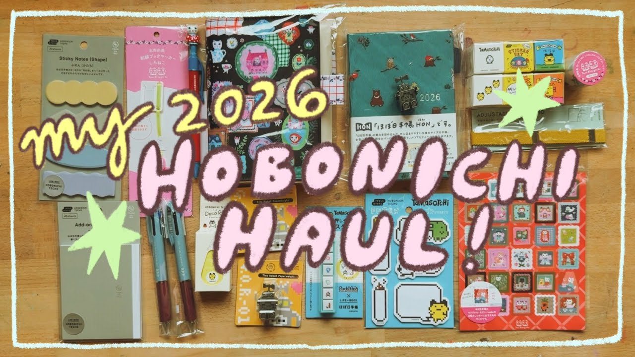 MY 2026 HOBONICHI HAUL 🌟📖 ✏️📕💕