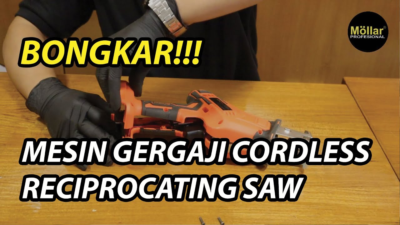 BONGKAR XENON CDRS1845 MESIN RECIPROCATING SAW CORDLESS GERGAJI POTONG BATERAI 18V