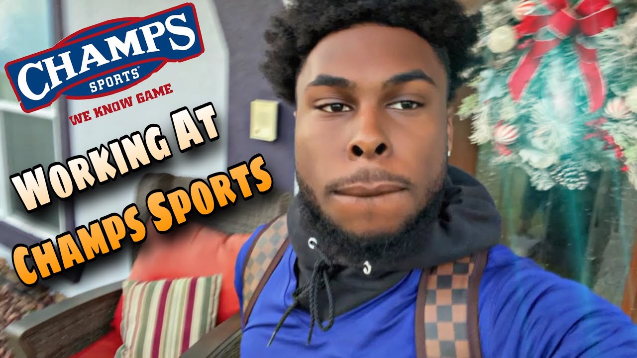DAY IN THE LIFE OF A CHAMPS SPORTS EMPLOYEE!! (ALMOST GOT FIRED)