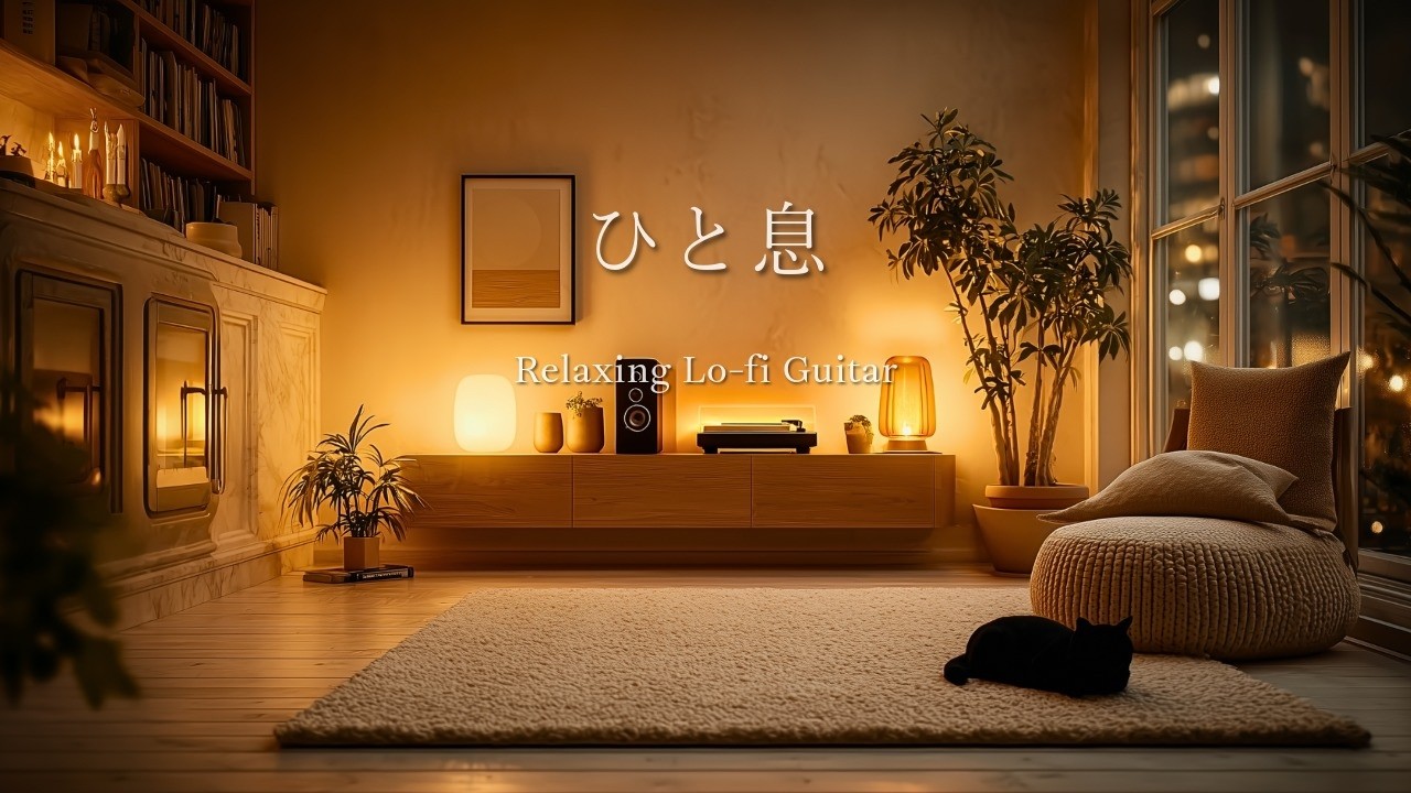 Cozy Night | After Trying a Little Too Hard 🌙 Relaxing Lo-fi Guitar to Wind Down 🎸 [80 m]