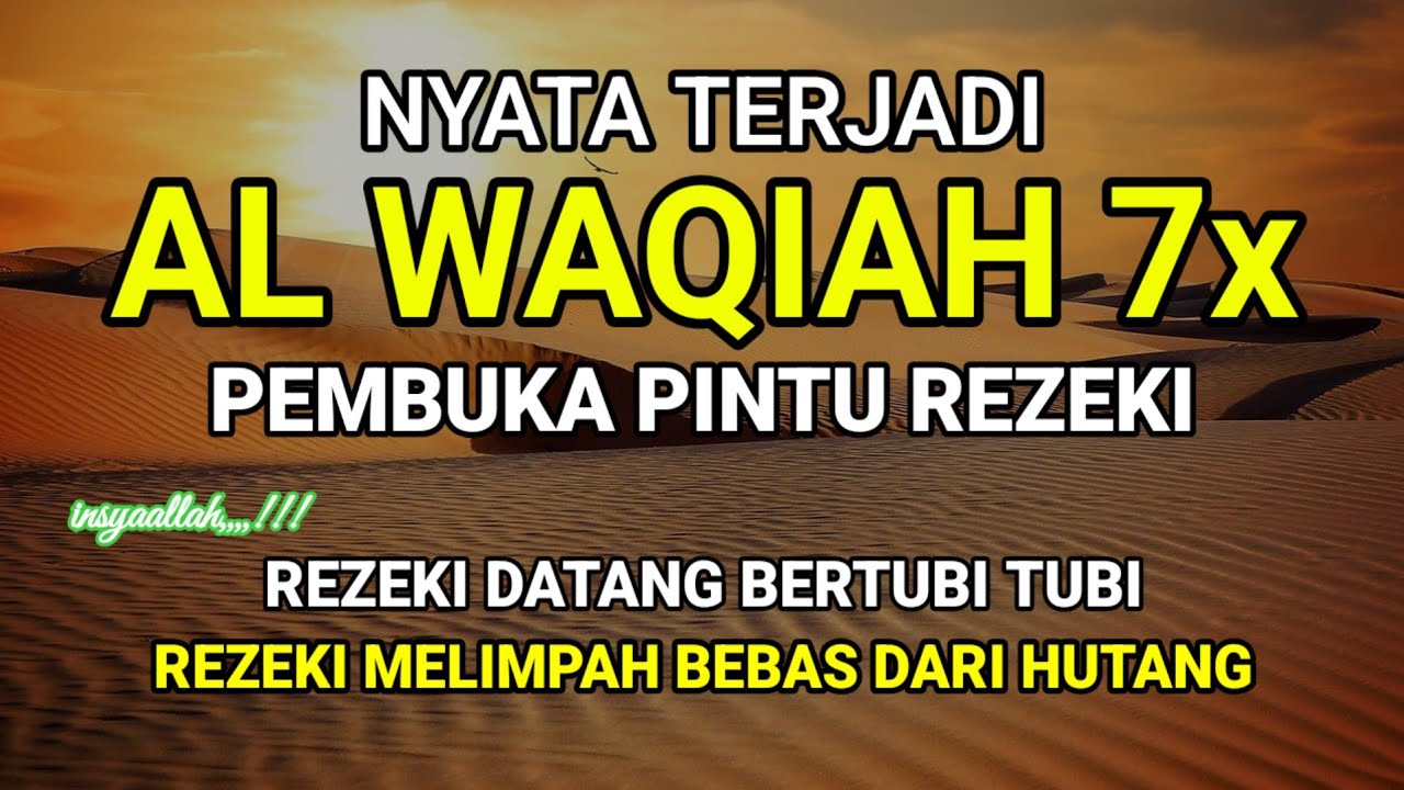 Bacaan dahsyat,!!! Satu Kali Putar Bisa datangkan Kekayaan