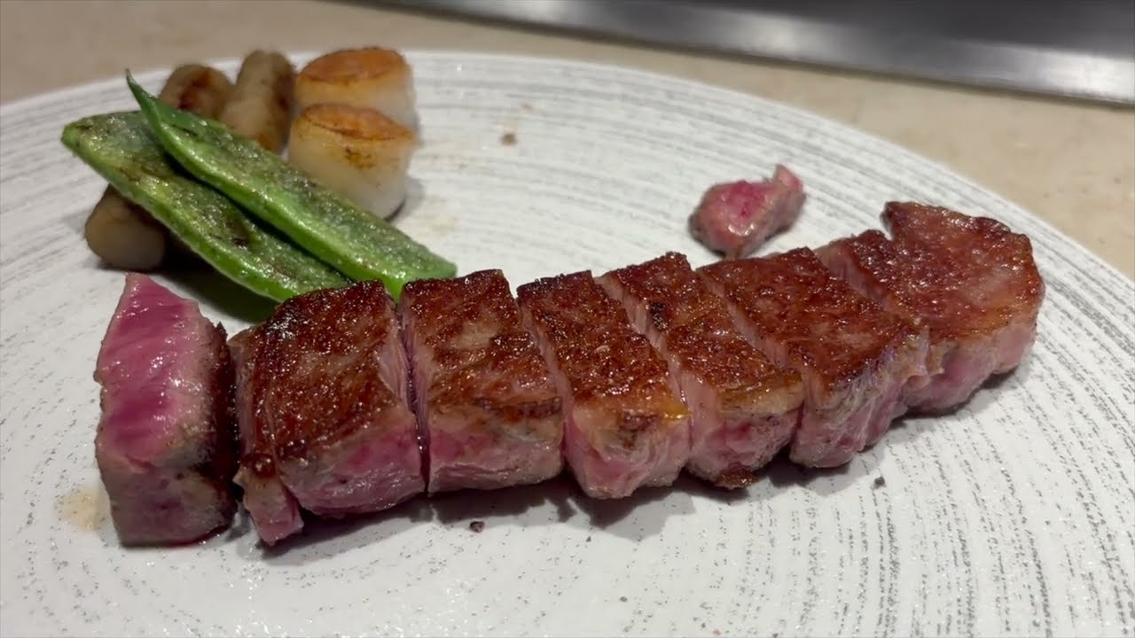 OSAKA 🇯🇵 Food Tour | A5 Kobe Wagyu Teppanyaki