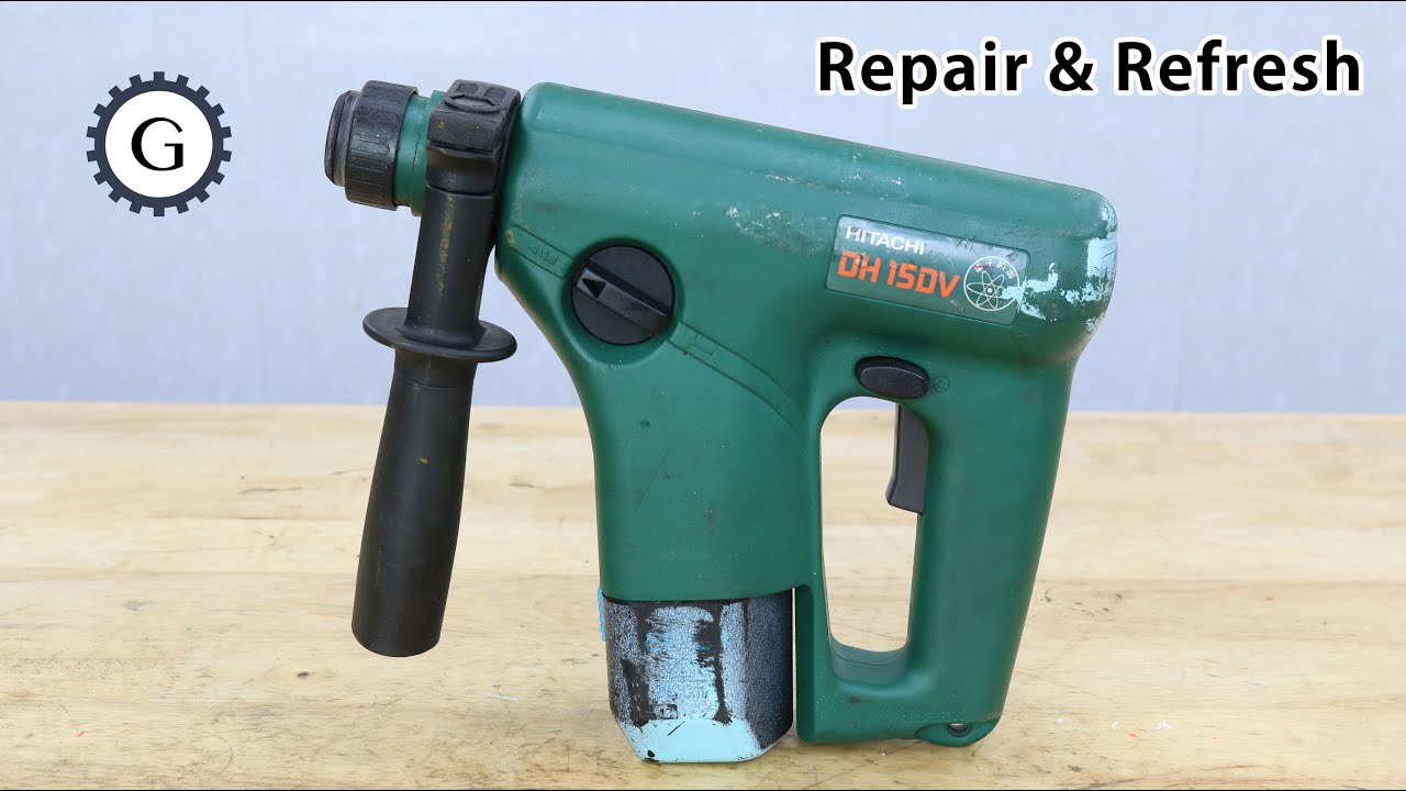 Repair and Refresh 12V Rotary Hammer Drill & Rebuild Battery + Modify Charger | HITACHI DH 15DV