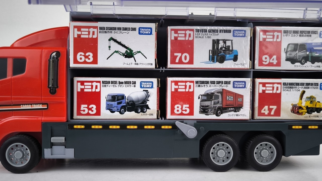 🚜 トミカ☆はたらく建設コンボイ発進！ショベルカー＆ダンプカー搭載☆｜Tomica Construction Convoy 2026