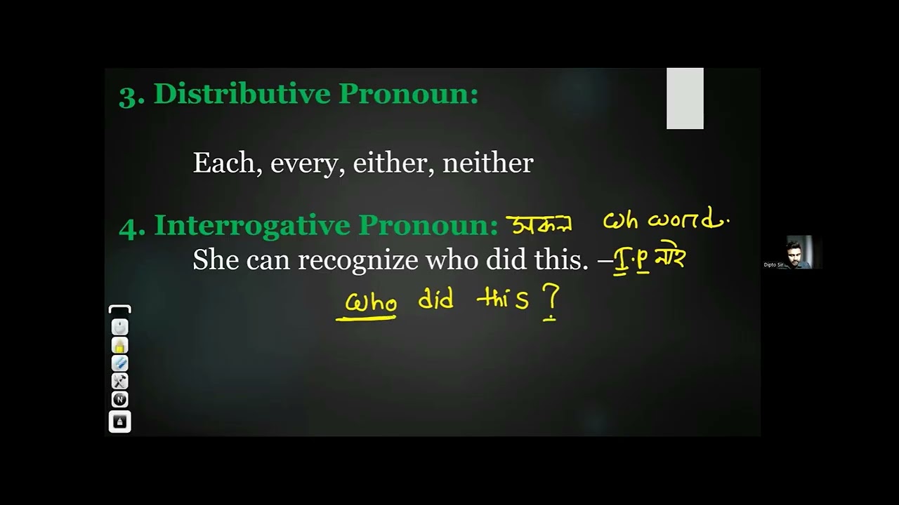 English class 01 part 01 ( Pronoun )