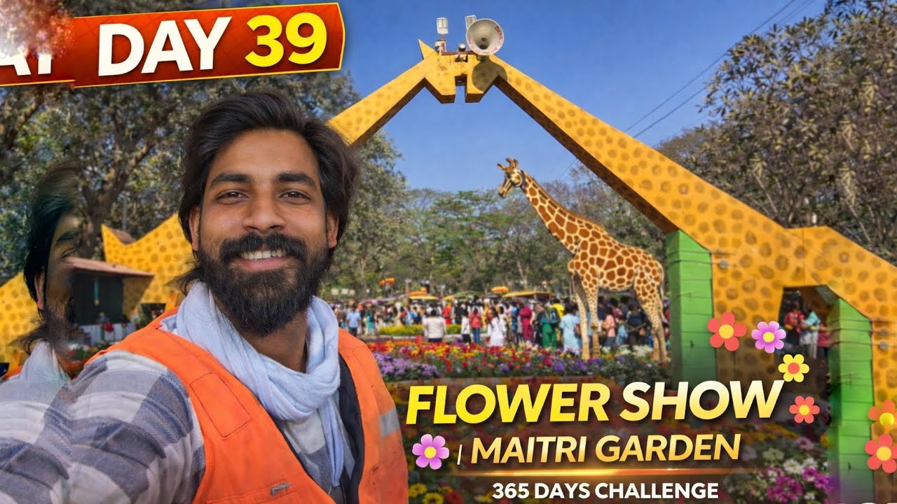 Vlog Day 39/365 | Flowers, Colors & Peace | Maitri Garden #365dayschallenge #flowershow2026 #vlog 