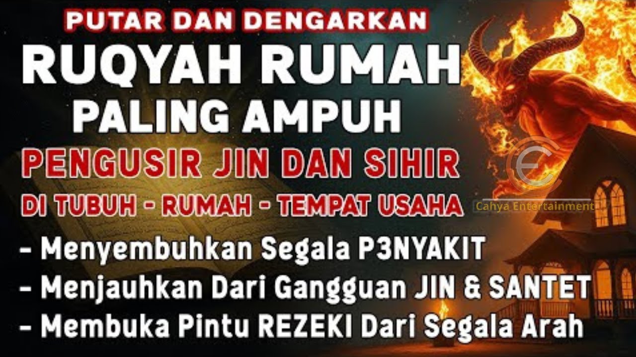 RUQYAH RUMAH PENGUSIR JIN, SETAN & SIHIR DI RUMAH & TUBUH, PENENANG HATI & FIKIRAN | MUHTAR AL HAJJ