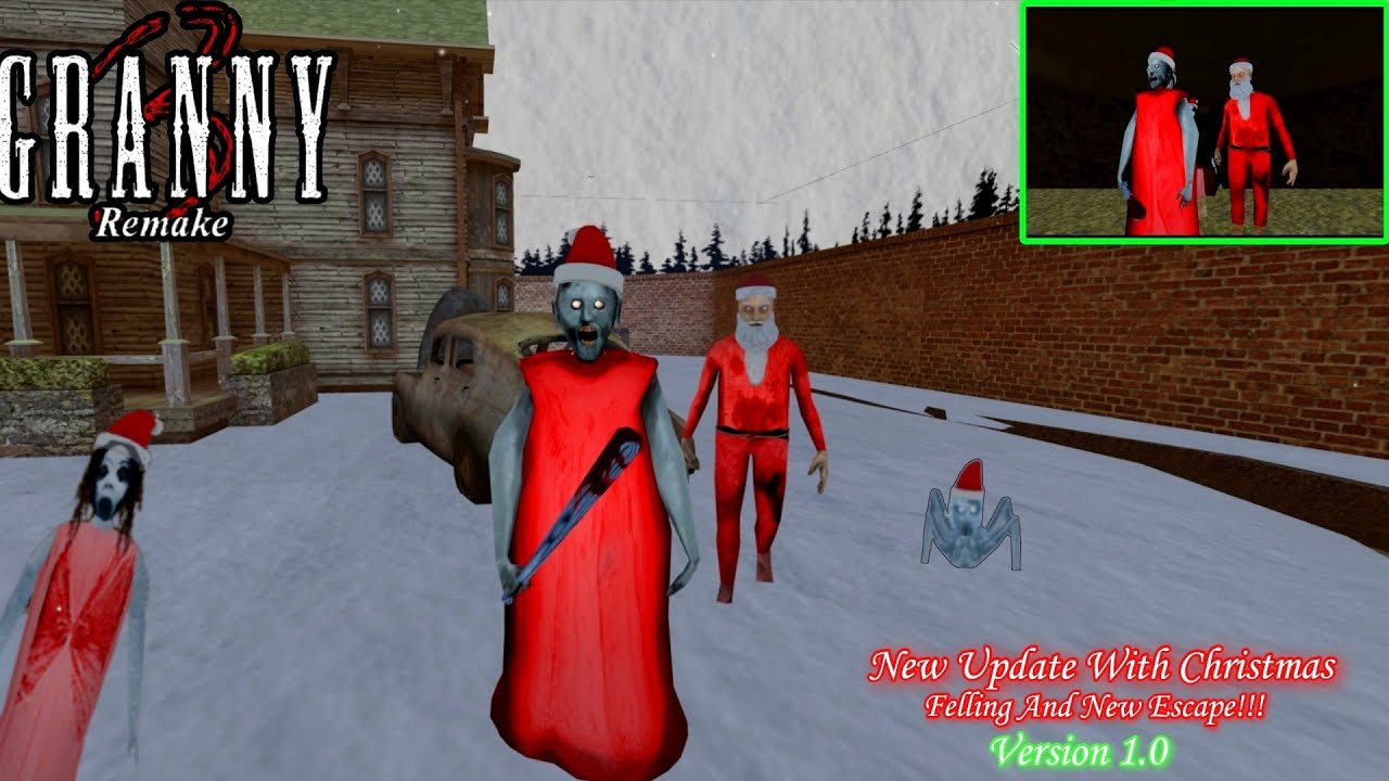 Granny 3 Remake V.1.0 New Update With Christmas Feeling And New Escape Full Gameplay!!! 