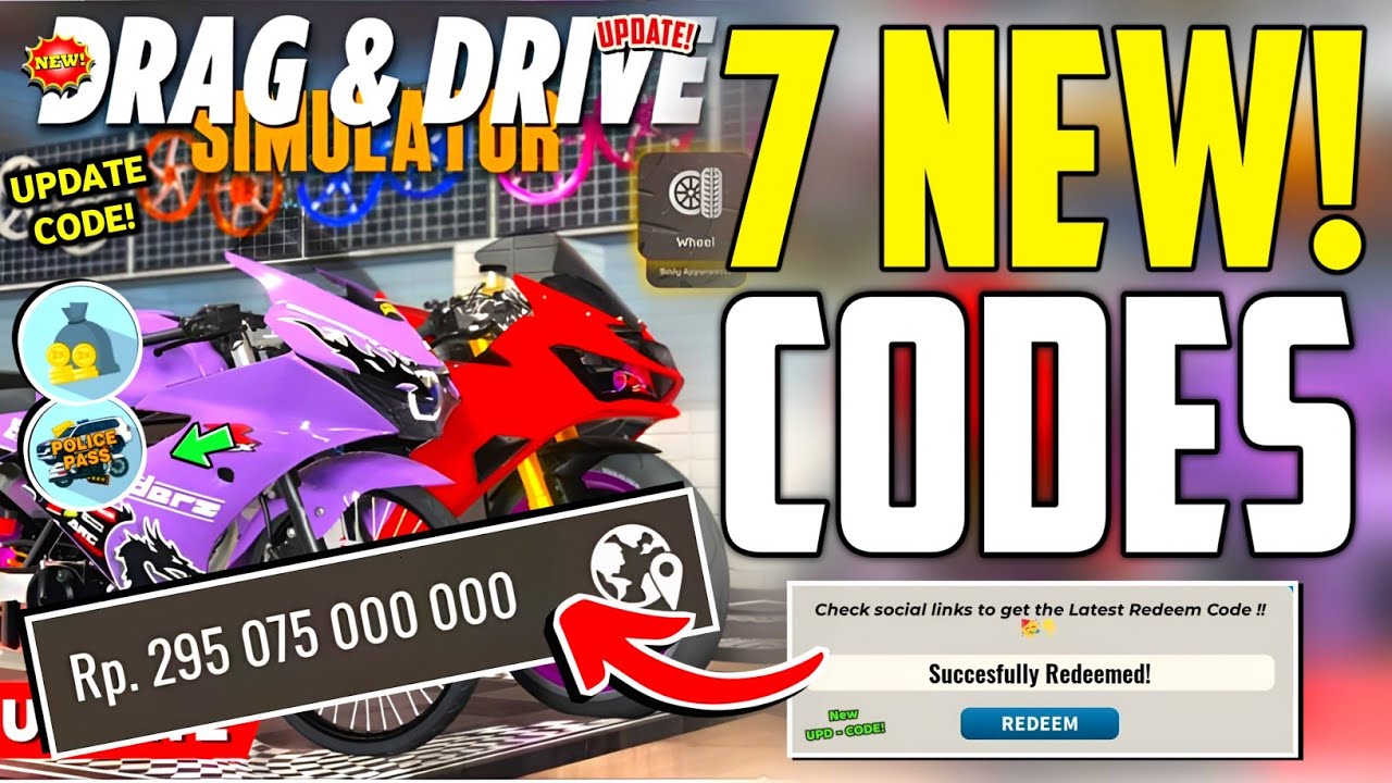 ⚠️ACTIVE!💥[CODE]⚠️ DRAG DRIVE SIMULATOR ROBLOX CODES JANUARY 2026 - DRAG DRIVE SIMULATOR CODES