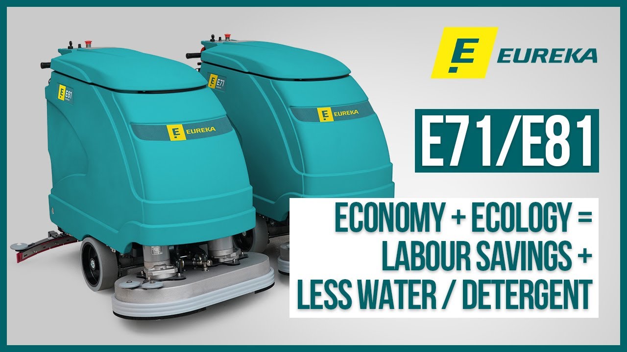 Walk-behind Scrubber-dryers E71 & E81 | Eureka Industrial Floor Cleaning Machines