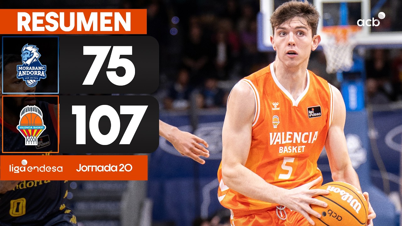 MoraBanc Andorra - Valencia Basket (75-107) RESUMEN | Liga Endesa 2025-26