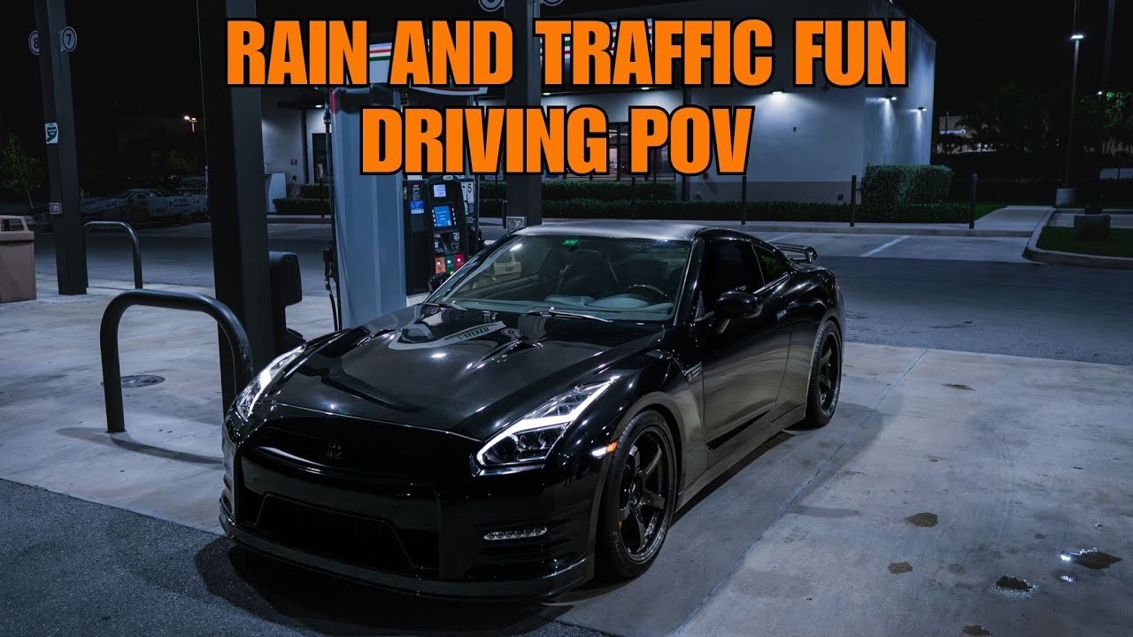 POV: DRIVING THE GTR R35 – FUN IN TRAFFIC AND RAIN!