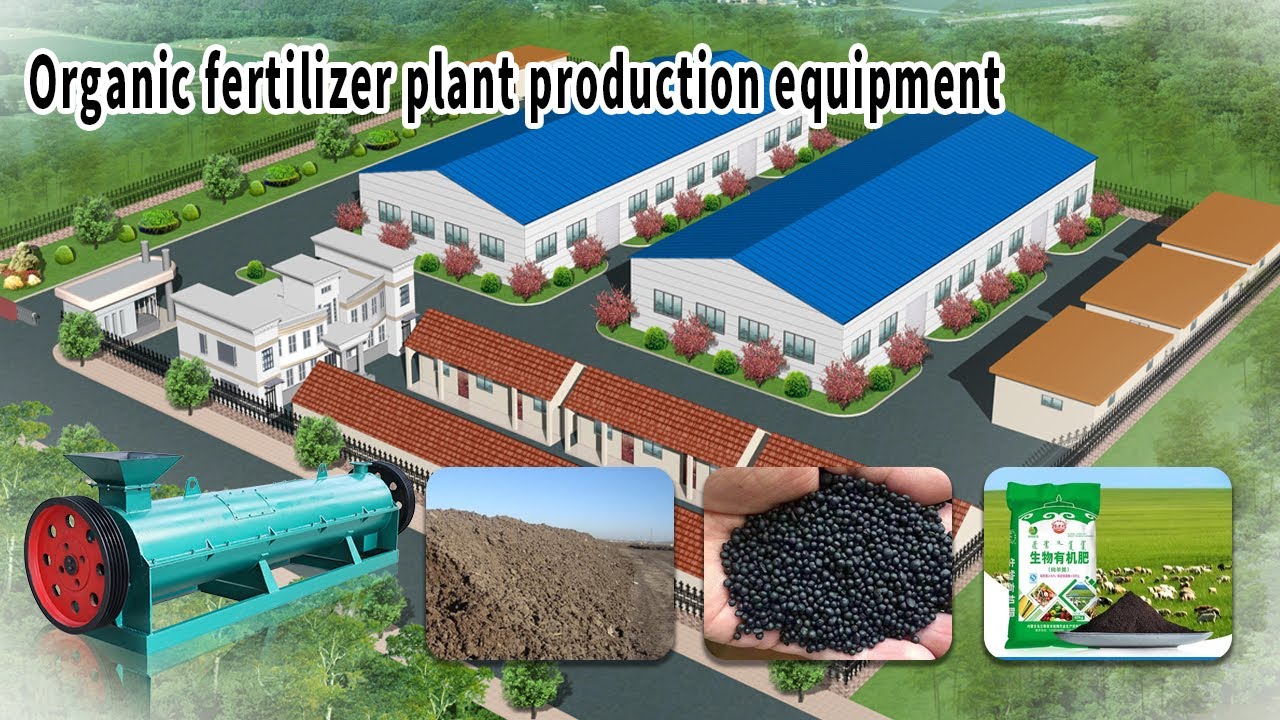 What equipment is needed to establish an organic fertilizer plant?