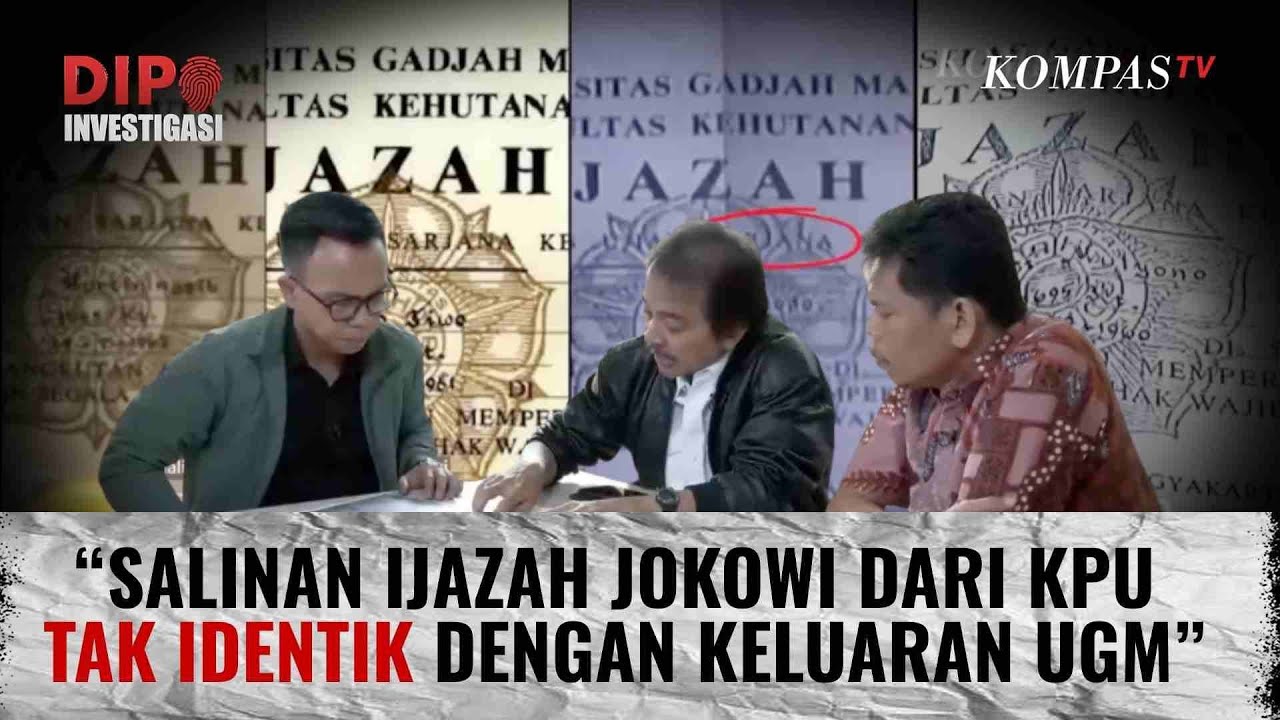 Roy Suryo Klaim Ijazah Jokowi 99,9 Persen Palsu, Ini Bukti Kejanggalannya | DIPO INVESTIGASI
