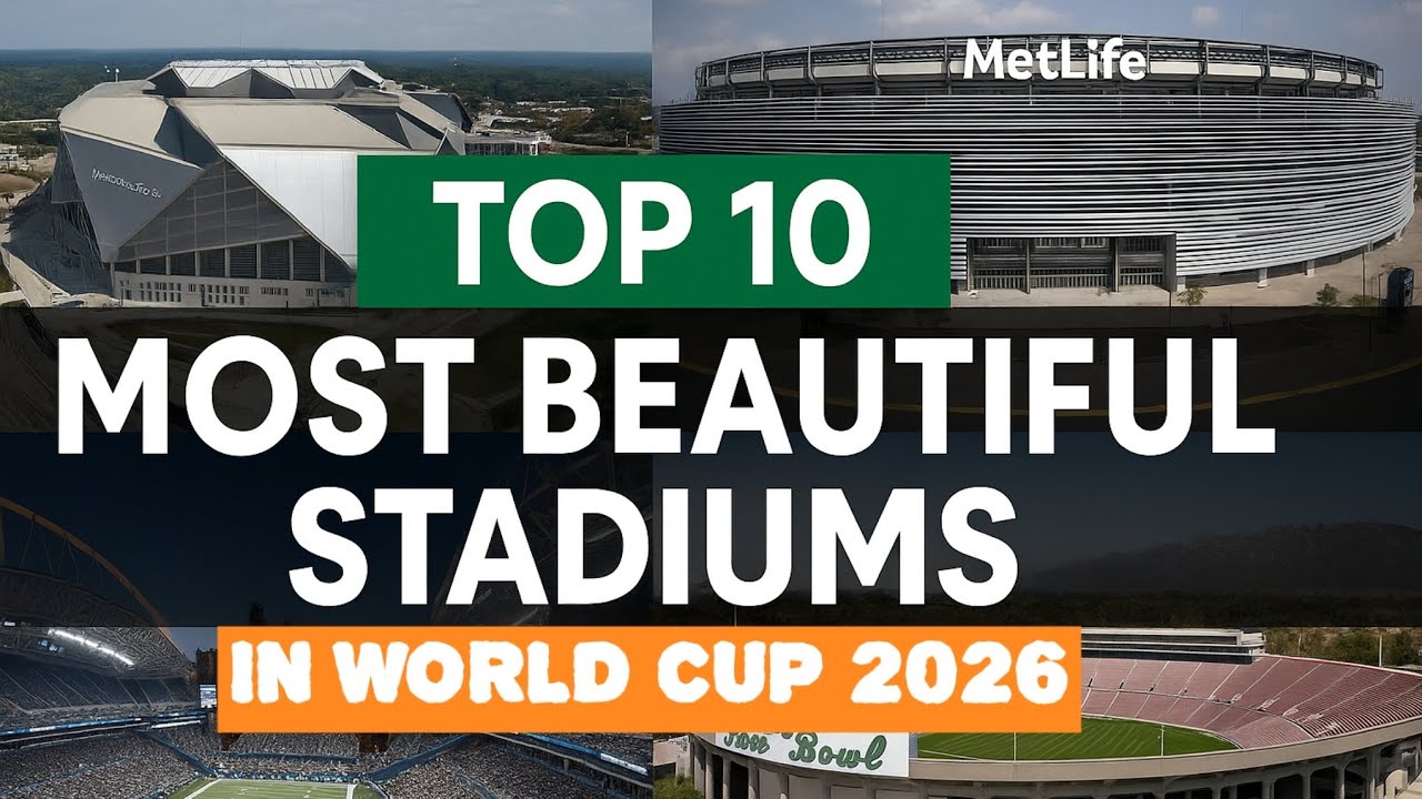Top 10 Most Beautiful Stadiums 🏟️ in World Cup 2026🇺🇸🇲🇽🇨🇦