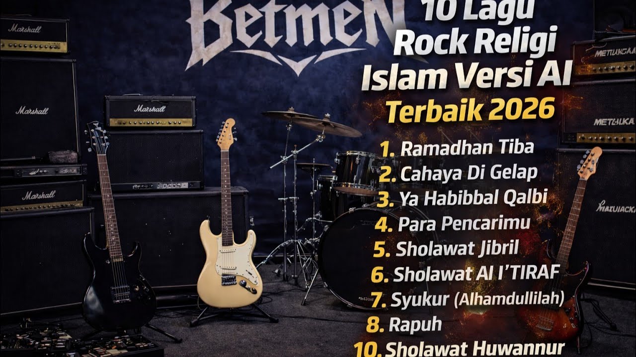 10 Lagu Rock Religi Islam Versi AI Terbaik 2026 🔥 Sholawat & Lagu Islami Metal Full Album Playlist