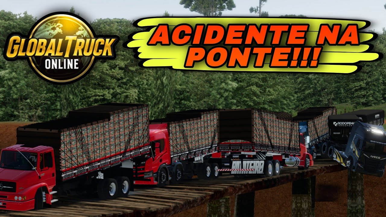 VLOG!!! QUASE UMA TRAGÉDIA ACONTECEU NA PONTE DO GLOBAL TRUCK ONLINE 😱🏄🏻‍♂️🚛