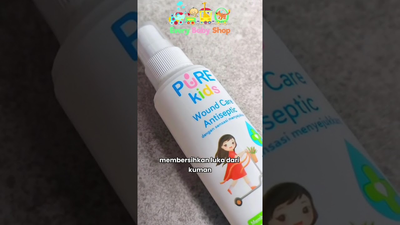 PURE KIDS WOUND CARE ANTISEPTIC 50ML SPRAY / PEMBERSIH LUKA ANAK