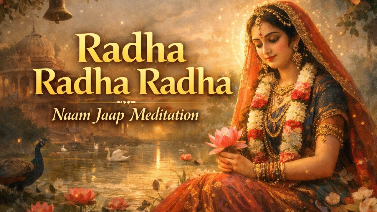 राधा राधा राधा नाम जाप | Radha Radha Radha Mantra Chanting for Peace & Meditation