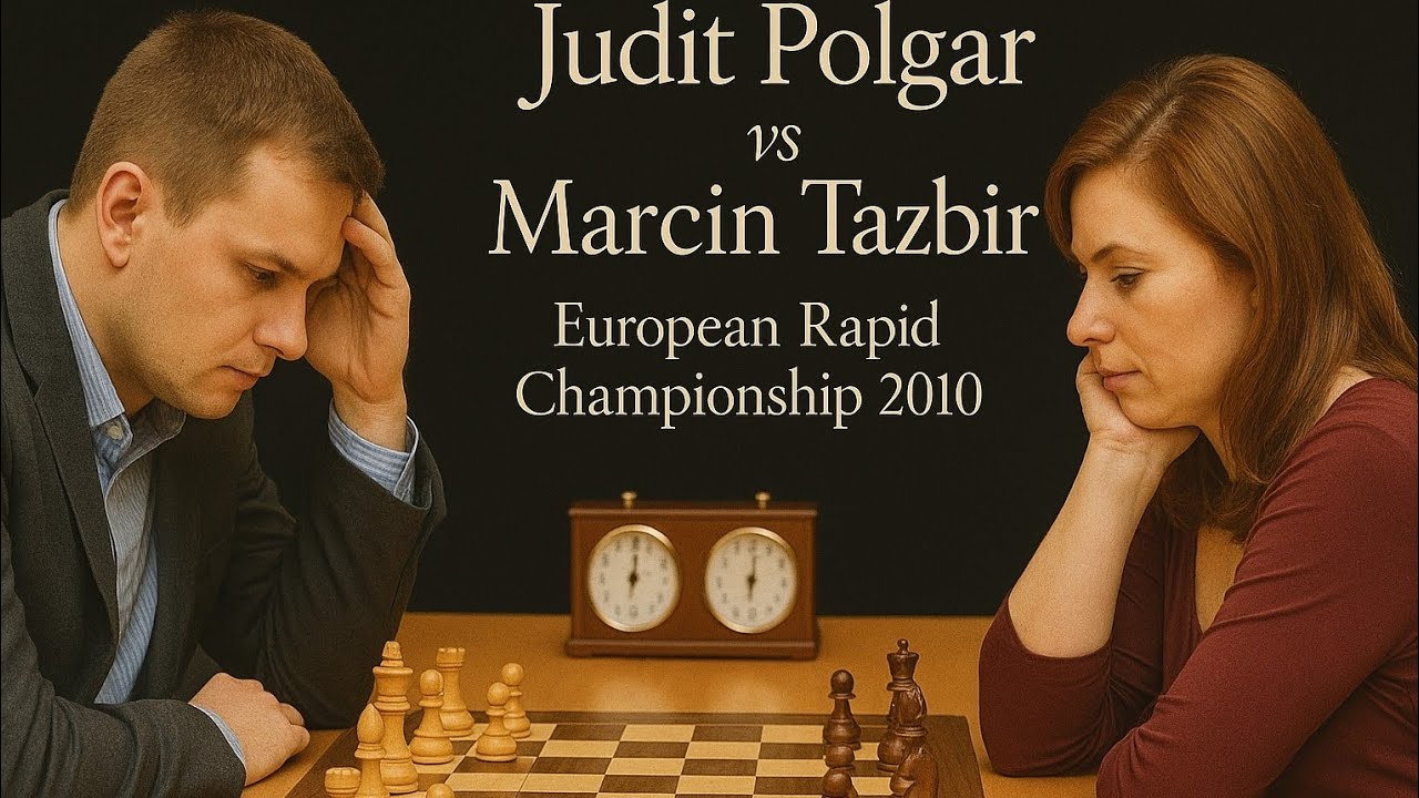 Judit Polgar vs Marcin Tazbir ◉ European Rapid Championship 2010