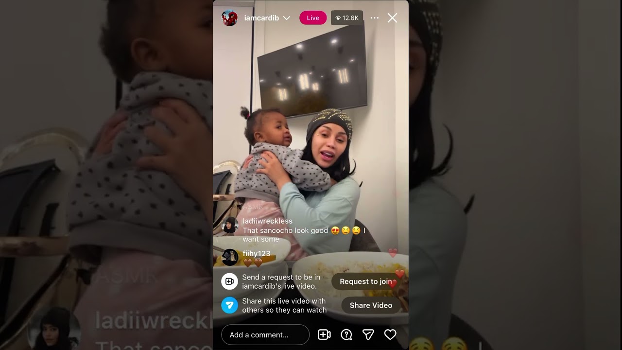 Cardi B Instagram live January 30, 2026