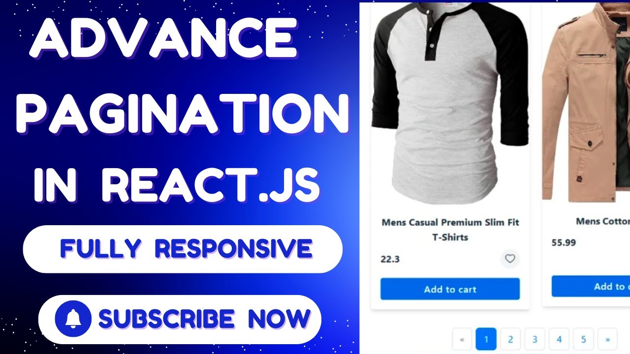 Responsive Pagination in React.js | React Responsive Pagination Tutorial (Full Guide)