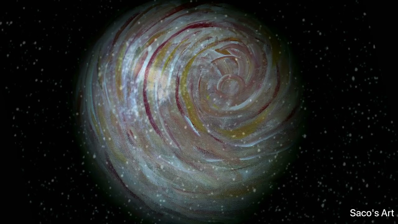 The earth, #acrylicpainting and #RelaxingMusic, #focus, #art, #relaxpainting,  #painting, #artist