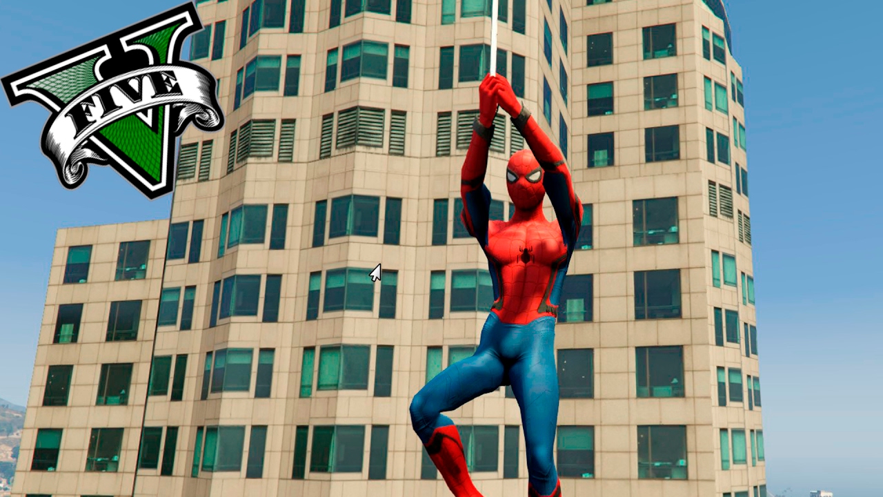 GTA V PC MODS - SPIDERMAN EN LOS SANTOS !! OMG - RANDOM MOMENTS - ElChurches