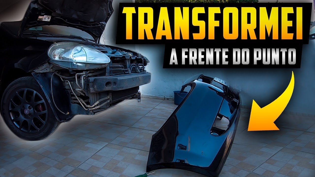MUDANDO A FRENTE DO FIAT PUNTO ELX 1.4 | ALL BLACK