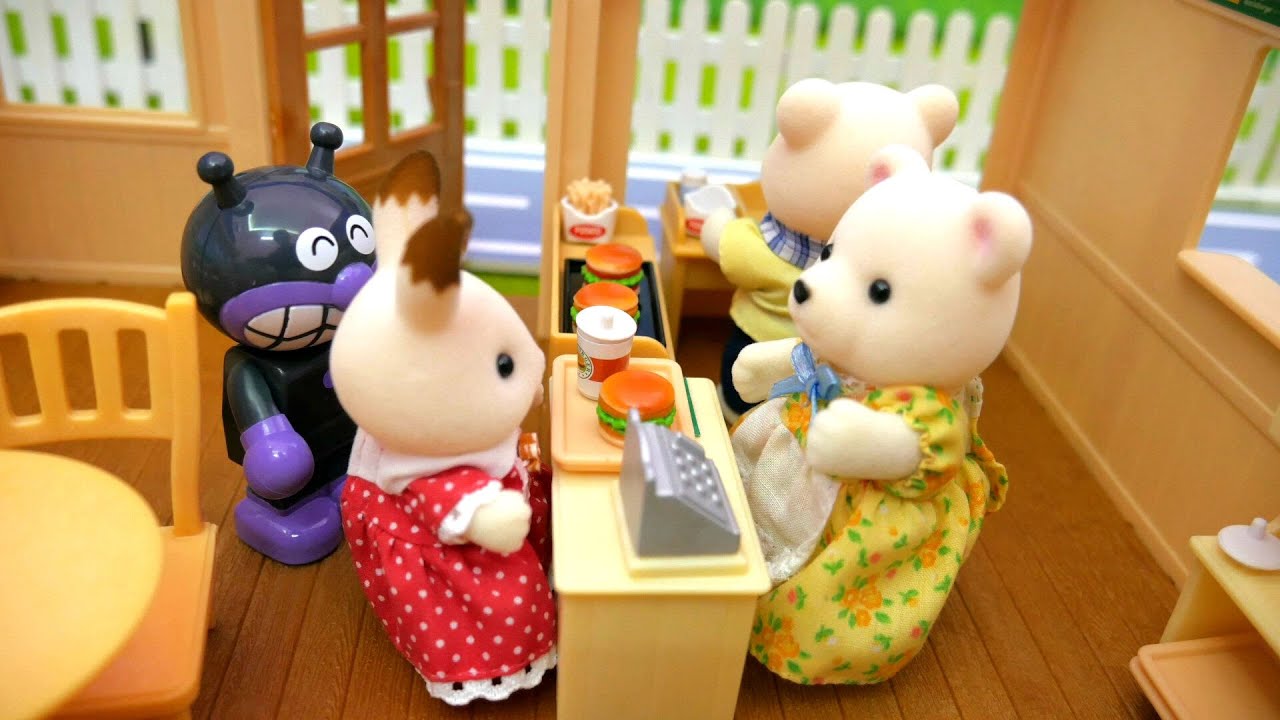 Sylvanian Families Hamburger Restaurant Playset | Doll house for kids | YapiTV Toys