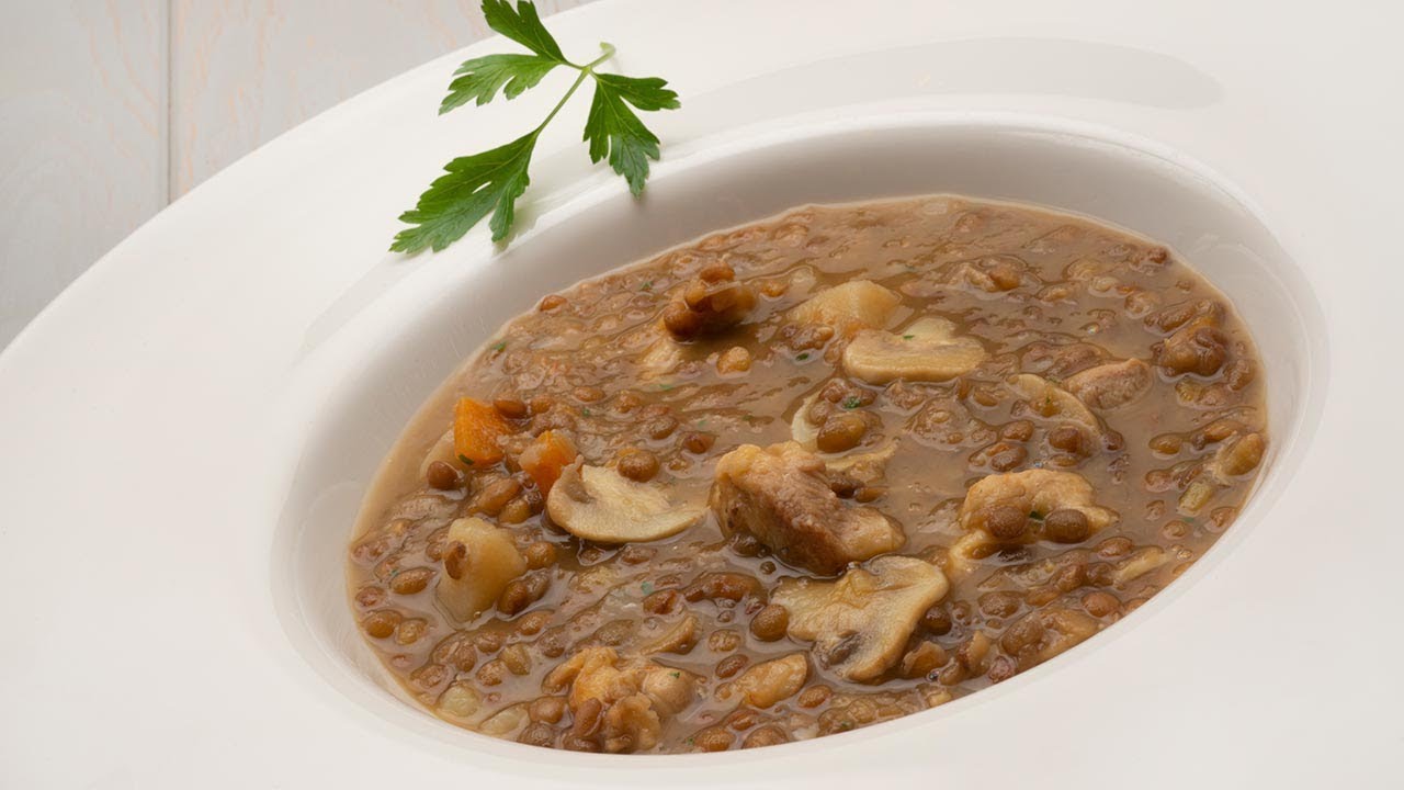 Lentejas con pollo y champiñones - Cocina Abierta de Karlos Arguiñano