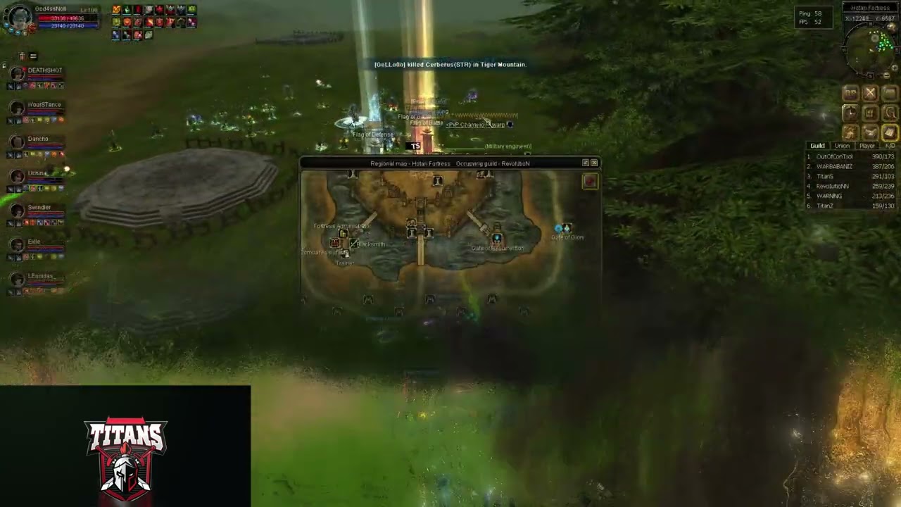 Golden Online TitanS VS All Server Hotan FW WON