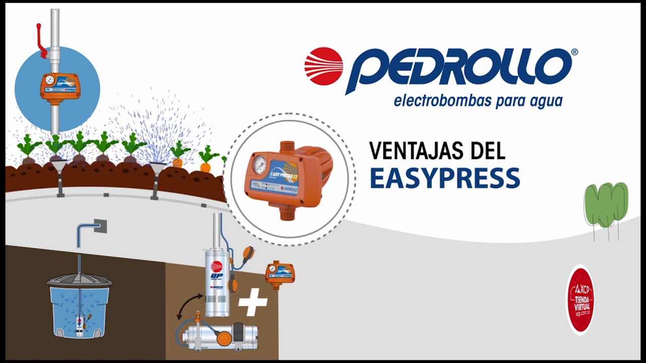 XCP &ndash; Pedrollo, EasyPump bombas con regulador electr&oacute;nico de presi&oacute;n