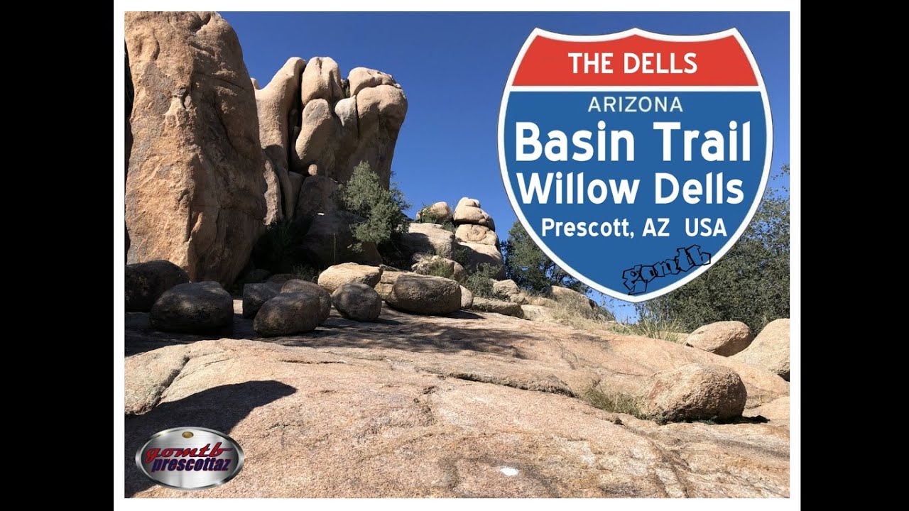 Basin Trail Willow Dells Prescott, AZ Arizona Mountain Biking Granite Dells goMTB Alt line included