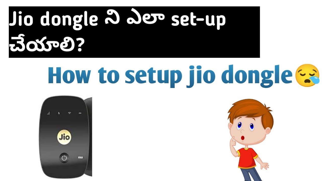 how to setup jio hotspot||jio dongle  telugu