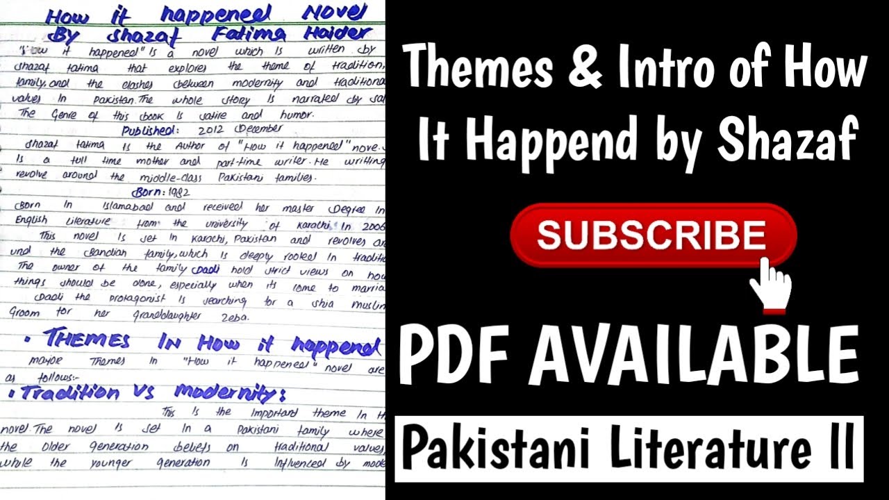 Intro and Themes of How it happened by Shazaf Fatima