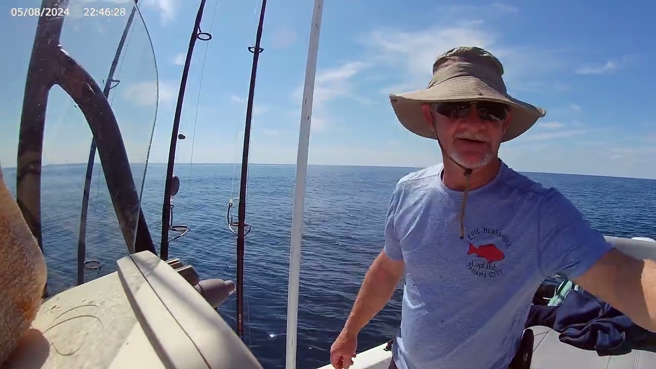 Catching red snapper and big red grouper offshore on 2-28-26 in Panama City.