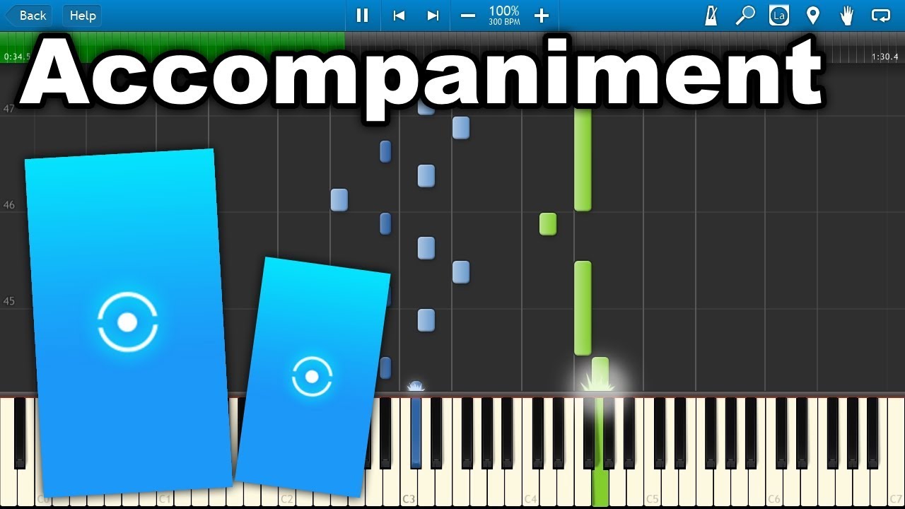 Piano Tiles 2 - Accompaniment Challenge (Synthesia)