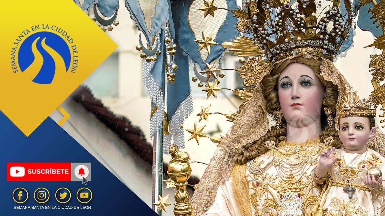 Procesión, VIRGEN DE LA MERCED a su paso por San Juan de Dios. 2024. #leon #nicaragua