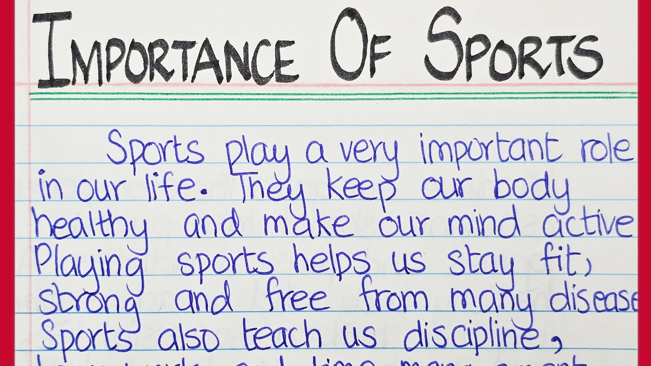 Importance of Sports Essay in English | Essay on Importance of Sports in Life | Paragraph on Sports