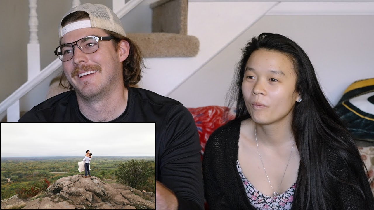 A Couple Reacts to Watching Their Wedding Video for the First Time!  😭