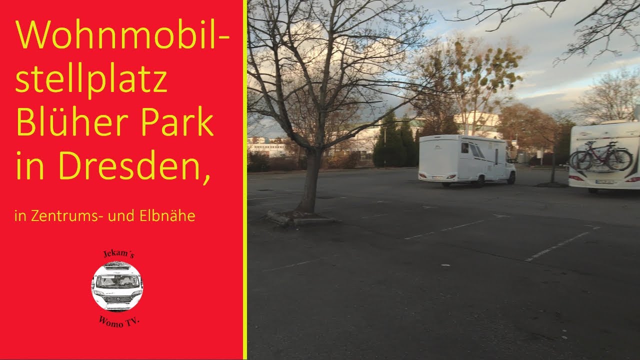 Wohnmobilstellplatz Blüher Park Dresden- zentrumsnaher Stellplatz