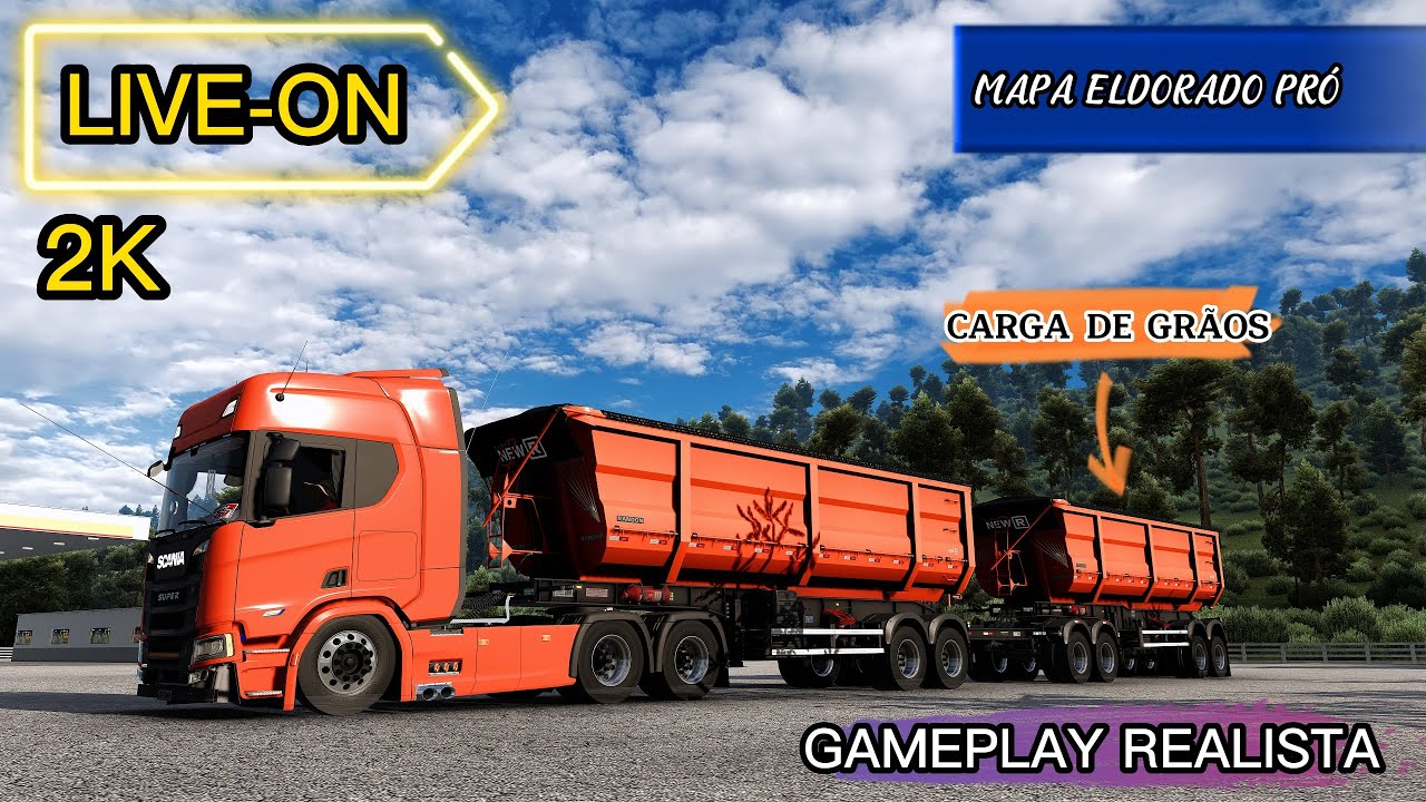 LIVE - MAPA ELDORADO PRÓ | PUXE DO GRÃO | Euro truck Simulator 2   #ETS2 #EUROTRUCK2