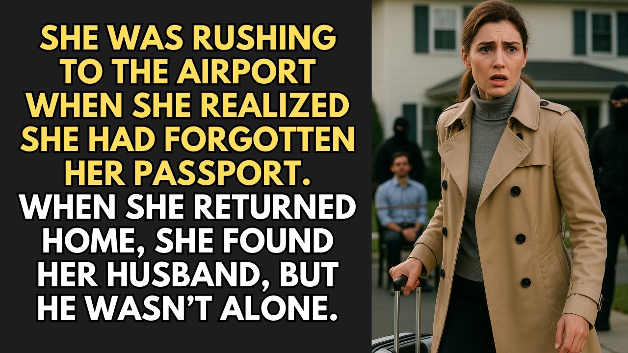 She Was Rushing To The Airport When She Realized She Had Forgotten Her Passport. When She Returne...