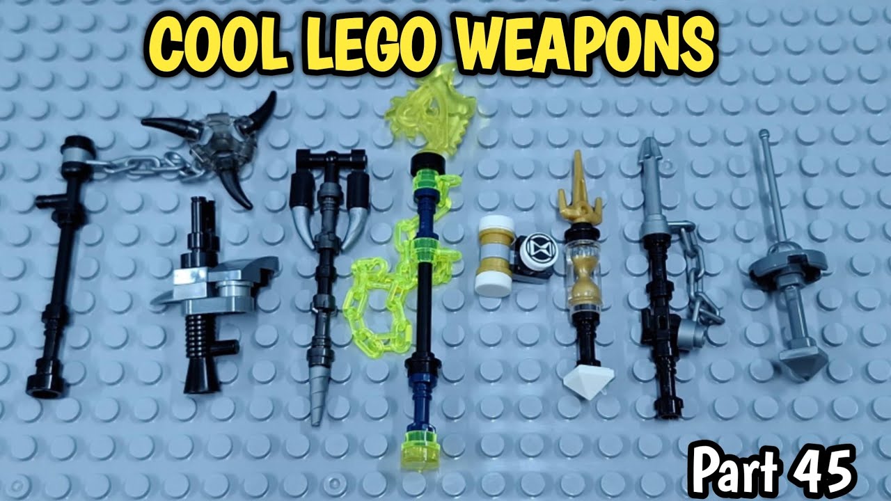 COOL LEGO WEAPONS you can build for your minifigures - Pt 45