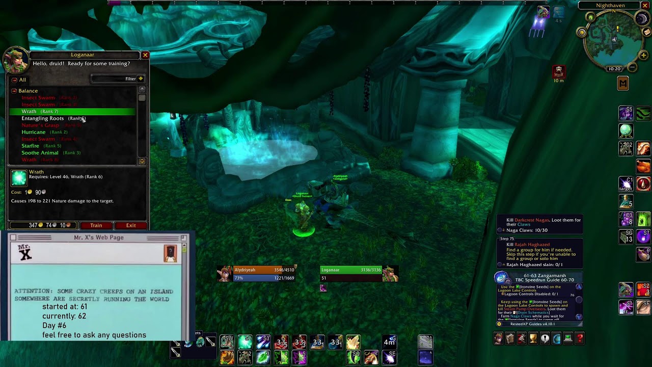 EU - Druid 1-70 - Day 6 - Outlands =)