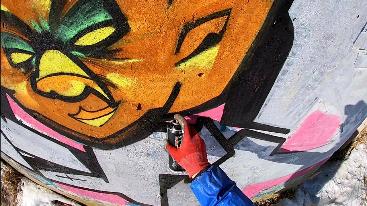 Graffiti Brad - Chrome letters + face.