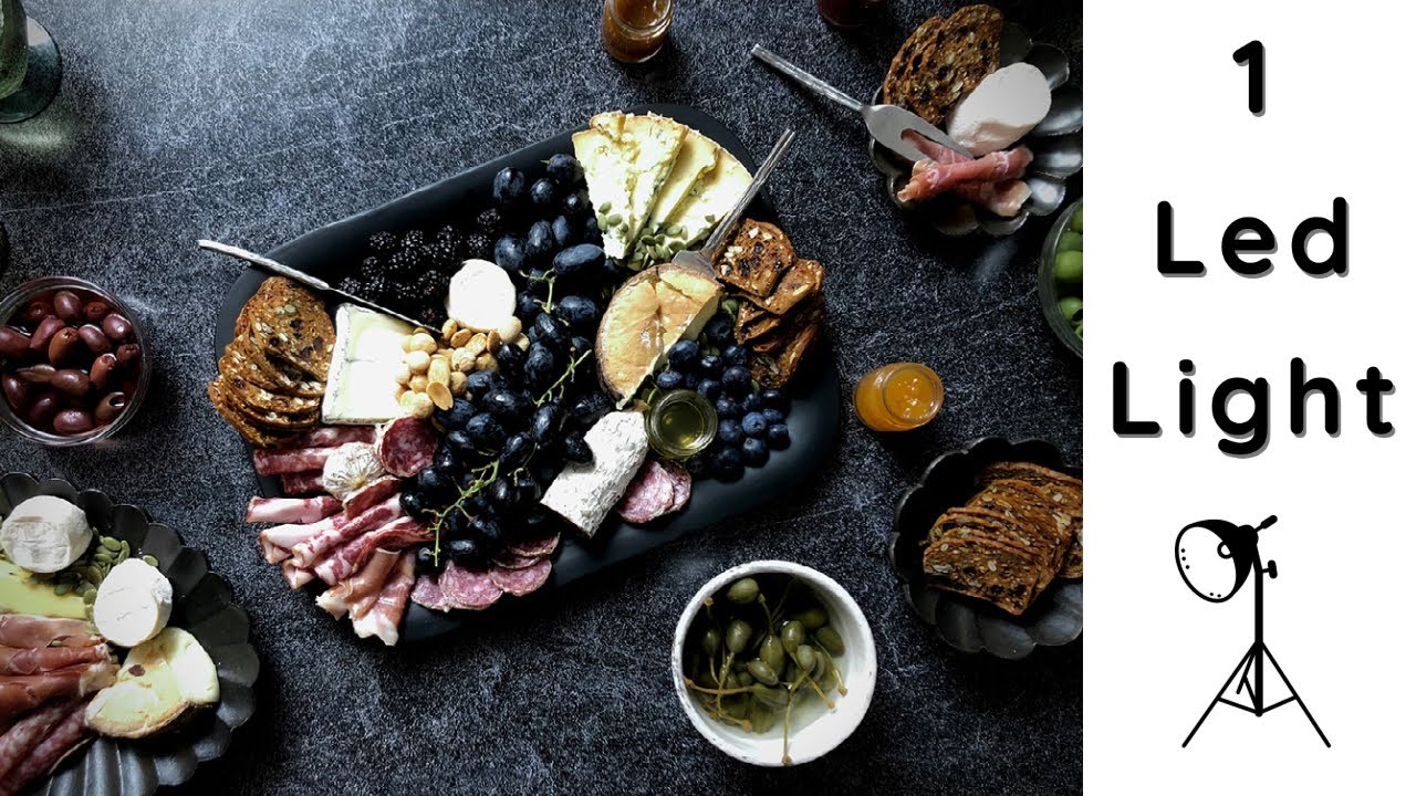 Photographing a Charcuterie Board with 1 Led Light | Duo Boards Food Photography | Monique Sourinho