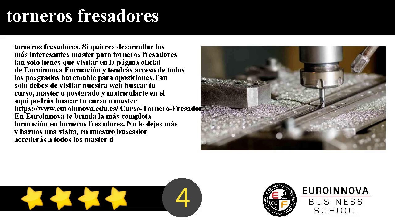 torneros fresadores